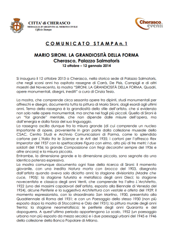 Cherasco comunicato stampa