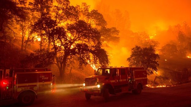 California: Infuria l’inferno foreste e boschi in fiamme