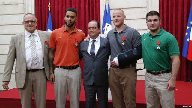 Legion d’onore della Francia ai 4 eroi del treno